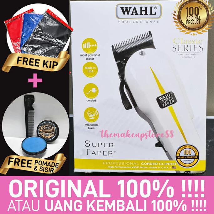 [BISA BAYAR DITEMPAT] ORI alat cukur rambut cliper Wahl / wahl super taper / cukuran wahl PROMO Kode