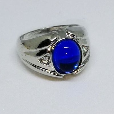 Blue Sapphire Ring Tanam Perak