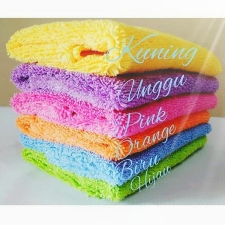 Kain Lap / Kain Lap Microfiber / Kain Lap Mobil / Kain Lap Cleaning Cloth Microfiber 35Cm x 35Cm Dual Side