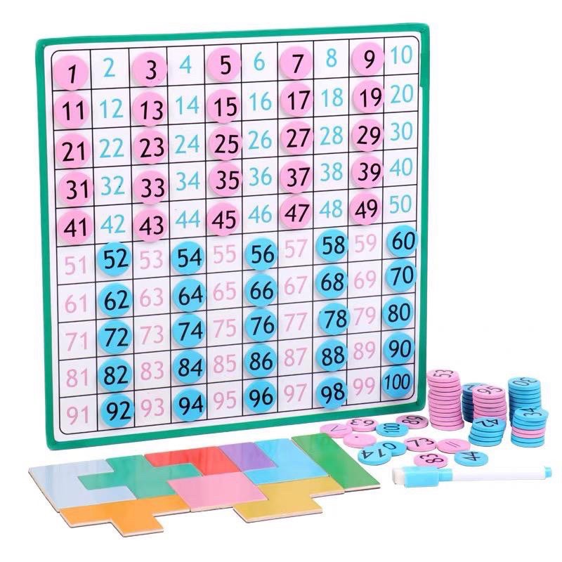 multifunction magnetic hundred boards mainan edukasi anak