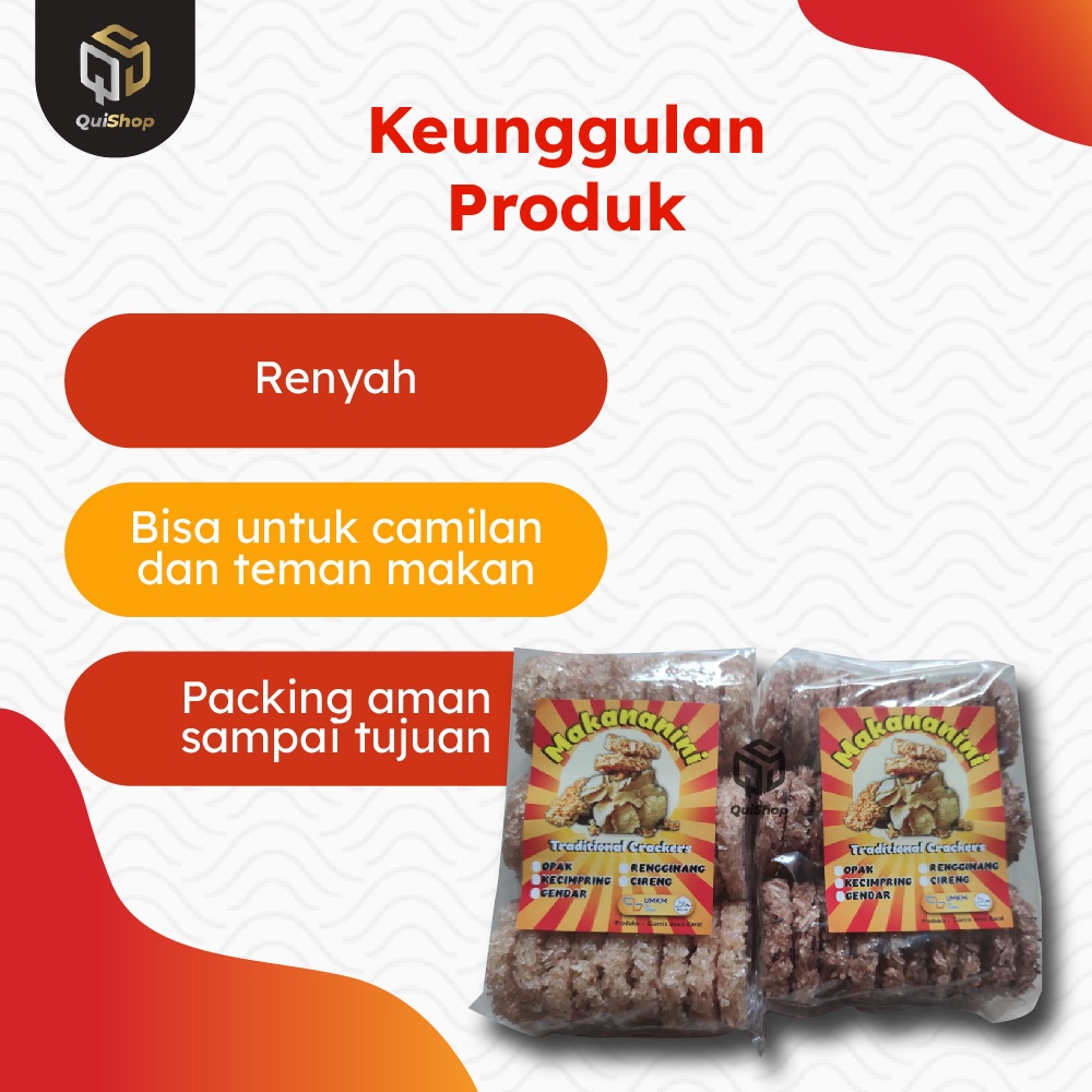 Cemilan Ringan Opak Kecimpring Cimpring Singkong Rengginang Mentah Siap Goreng Termurah Premium