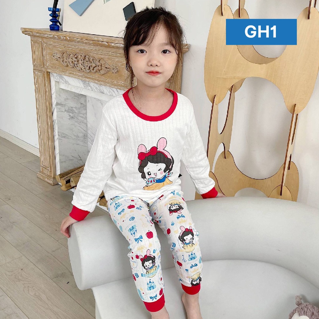 LAPAGO - Baju Tidur Piyama Anak Laki laki Perempuan Setelan Import Lembut 1-8 Thn Type GH