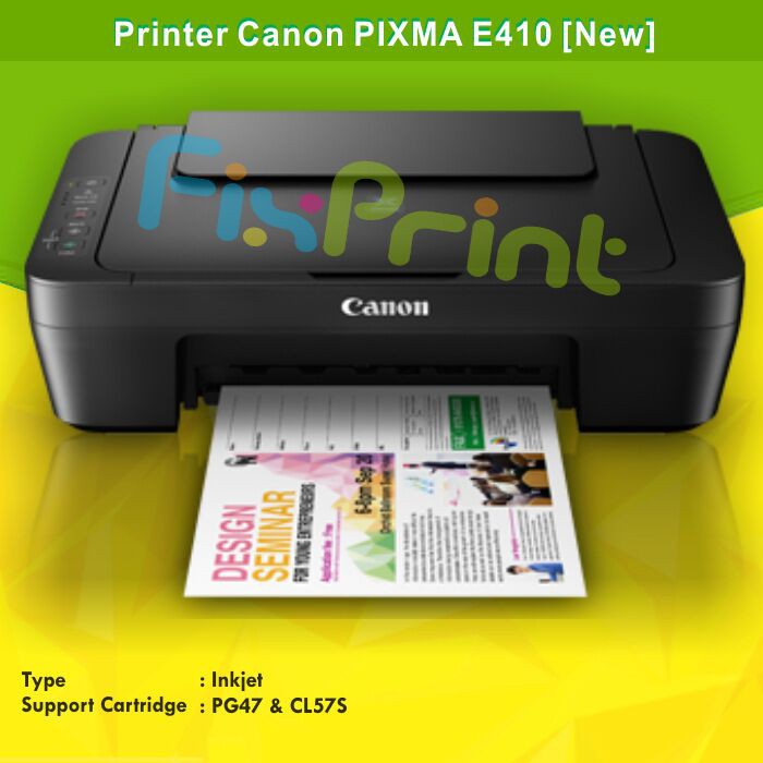 Printer Canon Pixma E410 E-410 E 410 All-in-one New