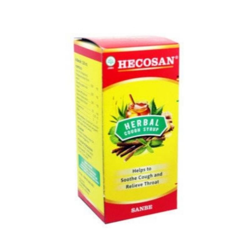 hecosan obat batuk herbal sanbe syrup syr sirup 120ml 120 ml / botol