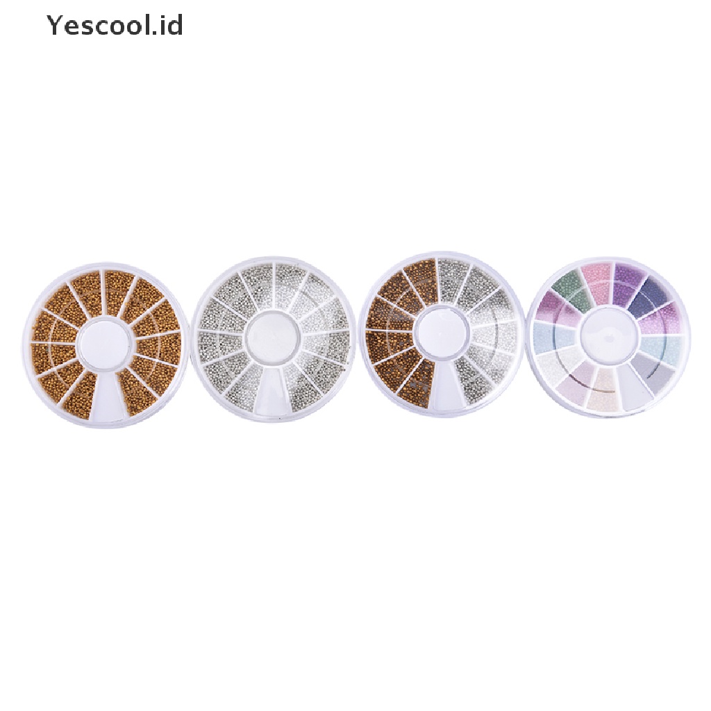 (Yescool) Manik-Manik Caviar Mikro 3d Untuk Dekorasi Nail Art / Manicure Diy