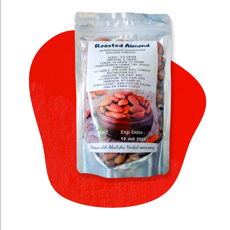 

Almond Panggang 500gr untuk diet, ASI booster, turunkan kolesterol