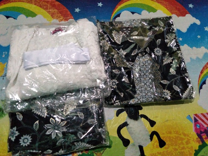 Promo !! Couple Batik / Kebaya Brokat Furing Aurora / Kemeja Batik Casual