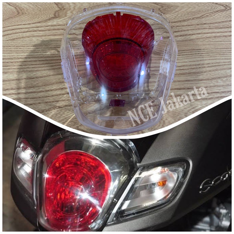 MIKA KACA LAMPU STOPLAMP SCOOPY DONAT 2017 2018 2019