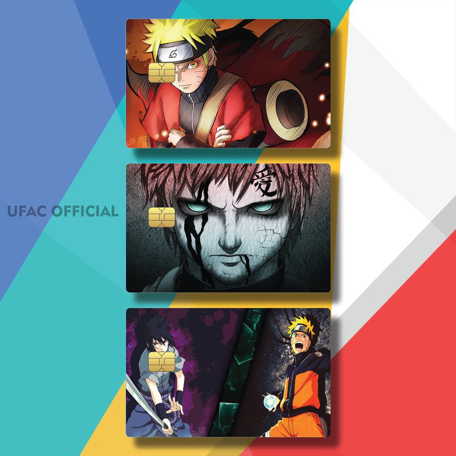 GARSKIN KTP NARUTO HD U26TP/SMEWJ/ CASING FLAZZ ANIME NARUTO HINATA / STICKER ATM BCA POPULER / STIK