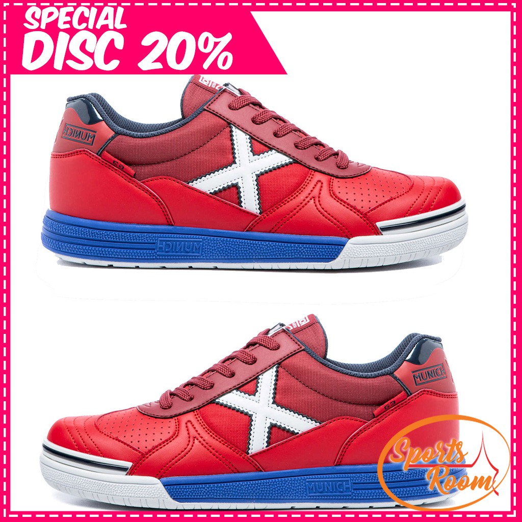 SEPATU FUTSAL - X MUNICH G-3 - ROJOBLANCO - 3111017