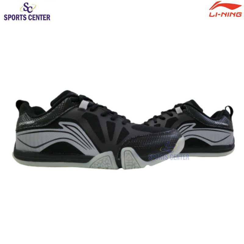 New Hot Item Sepatu Badminton Lining Saga Lite 2 AYTQ090 Black Silver