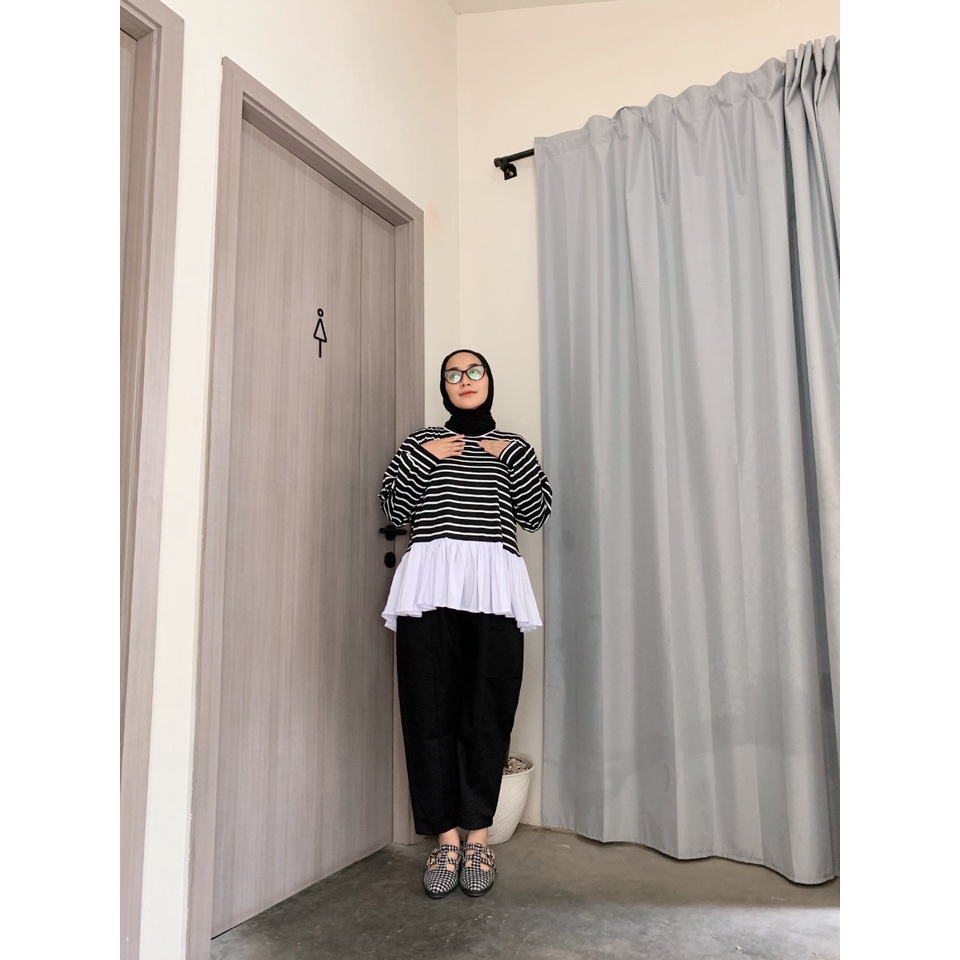 Stripon Blouse Atasan Wanita Salur By Mahyra