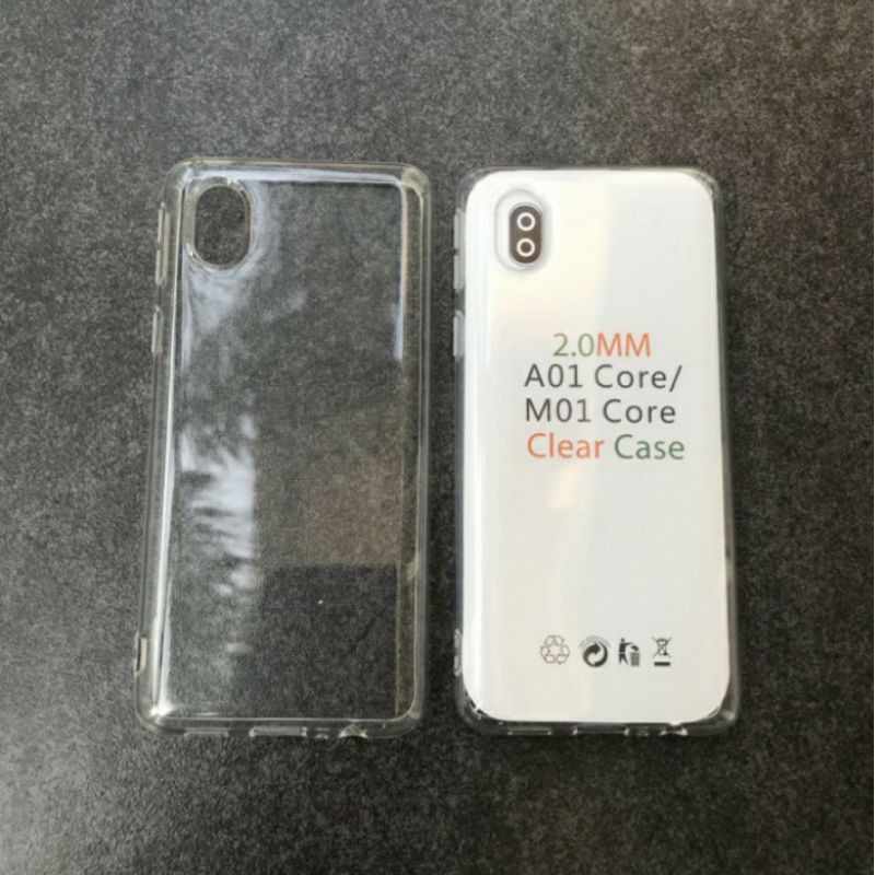 Jelly Case samsung galaxy A01 core silicon bening bahan tebal