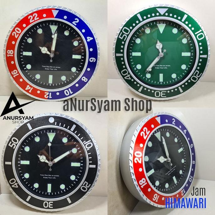 Jam Dinding 31 cm HIMAWARI / Wall Clock HIMAWARI anursy44 Buru Order