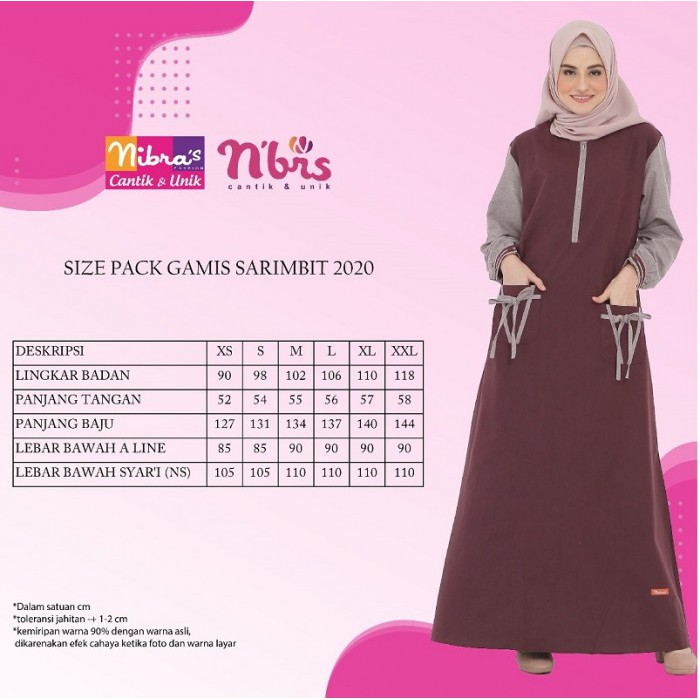 Gamis nibras NS 91 091 original / NB B07 / Fashion Muslim