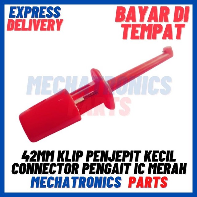 [DEV-9339] 42MM HOOK CLIP TEST KLIP PENJEPIT CONNECTOR JEPITAN KECIL PENGAIT IC MERAH