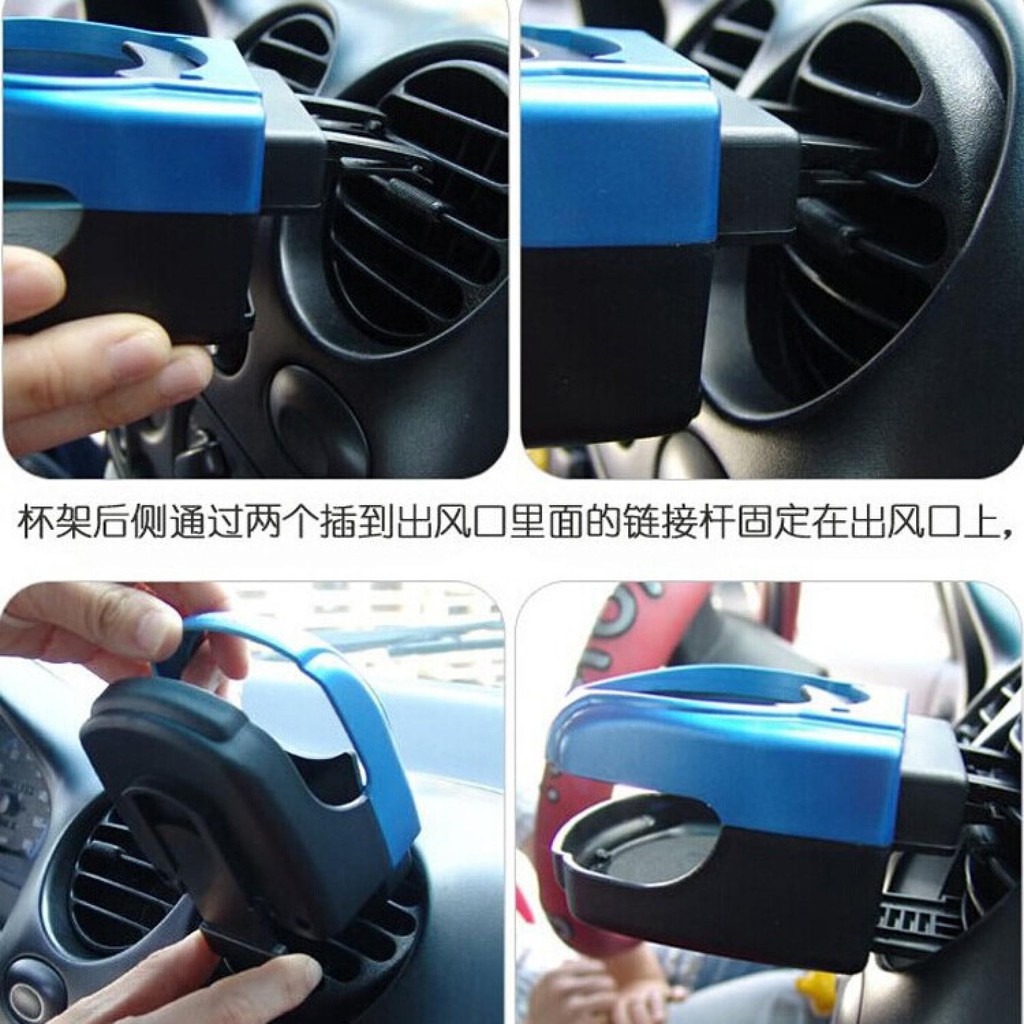 Hengtu Car Air Vent Drink Holder Plastik Tempat Minuman Kaleng Mobil Tempat Penyimpanan Strategis