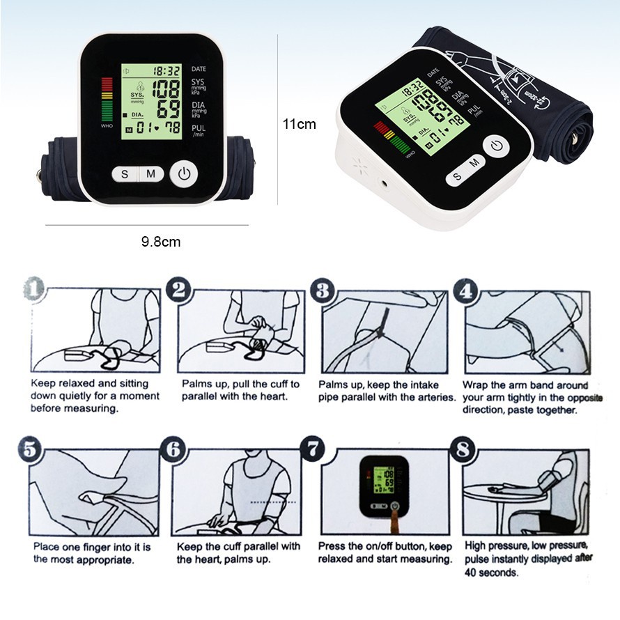 Tensimeter Digital Black Premium Cek Tekanan Darah - Taff Omicron Hitam