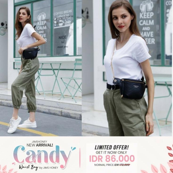 [PRODUK CHHDZ] JIMS HONEY CANDY tas selempang dada wanita waist bag pinggang kecil fashion cewek sim