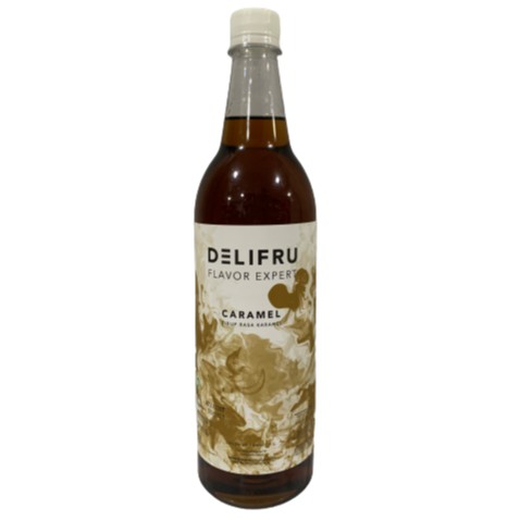 

Sirup Delifru Caramel 1 Liter Sirup Campuran Kopi, Coklat, dll.