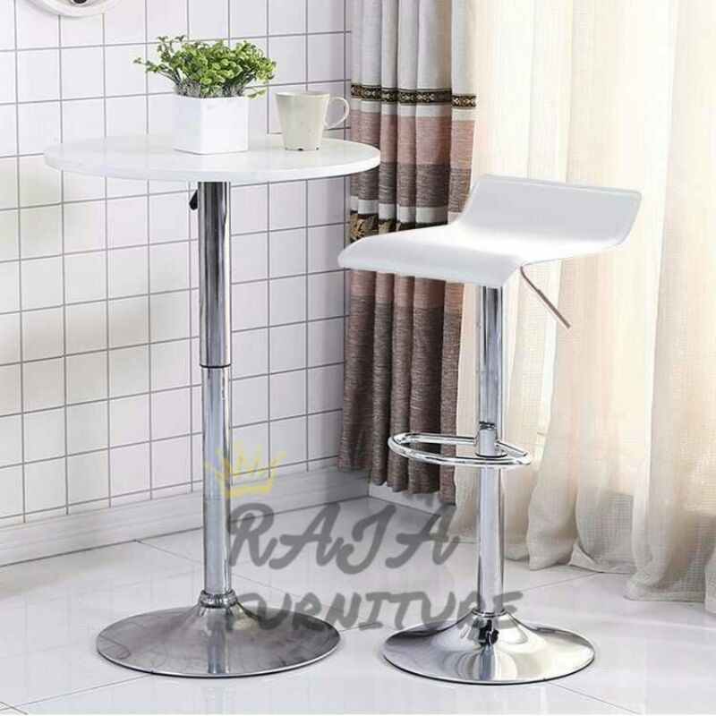 KUSRI MINI BAR KAFE BANGKU BAR TINGGI BARSTOOL KURSI CAFE HIDROLIK KURSI MAKAN KURSI PUTAR-8