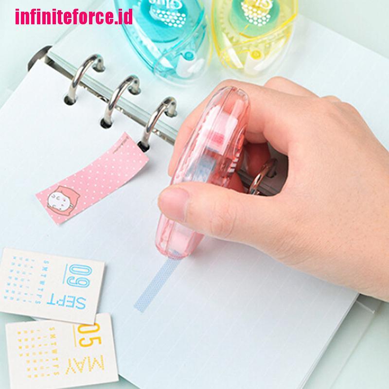 1pcs Double Sided Adhesive Dots Stick Roller Glue Tape Dispenser Refillable New