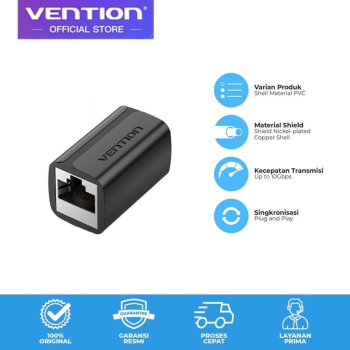 Vention Adapter Connector RJ45 Cat.7 FTP Female to Female Jack Coupler