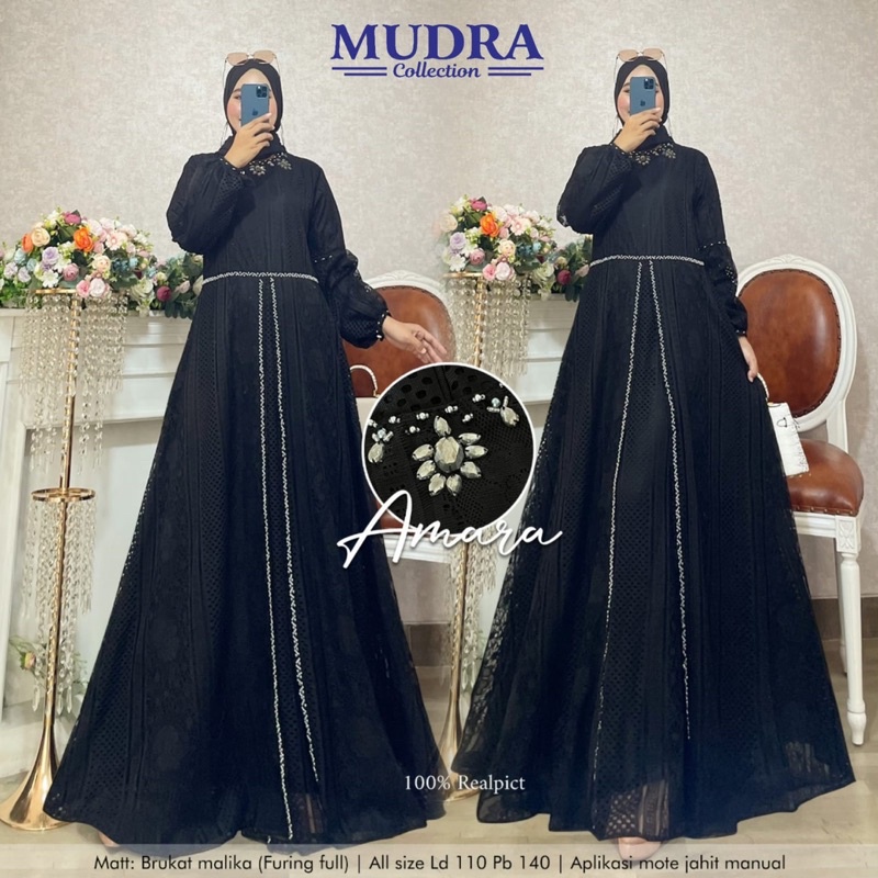 AMARA DRESS GAMIS PESTA ORI MUDRA HIJAB