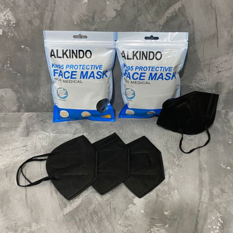 Masker Kn95 Alkindo Hitam isi 10 pcs