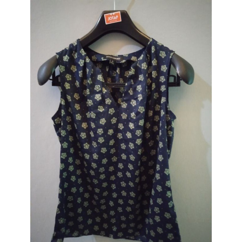 tank top flower navy banana republic