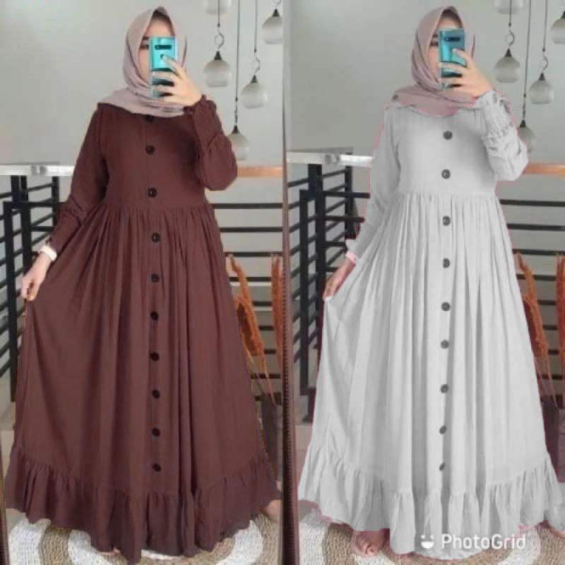 JNY.CO Gamis Alesha Busui moscrepe