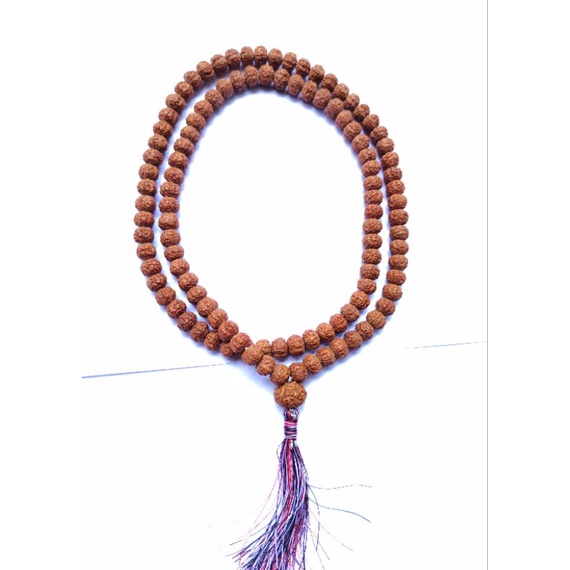 Kalung Rudraksa Trdatu Japamala 108 / Kalung Ginitri Khas Bali / Rudraksha Mala