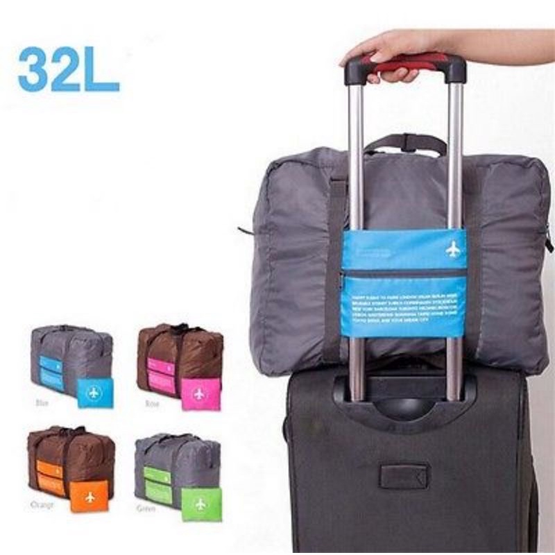 Tas Travel Lipat Gantungan Koper Waterproof 32L - Blue