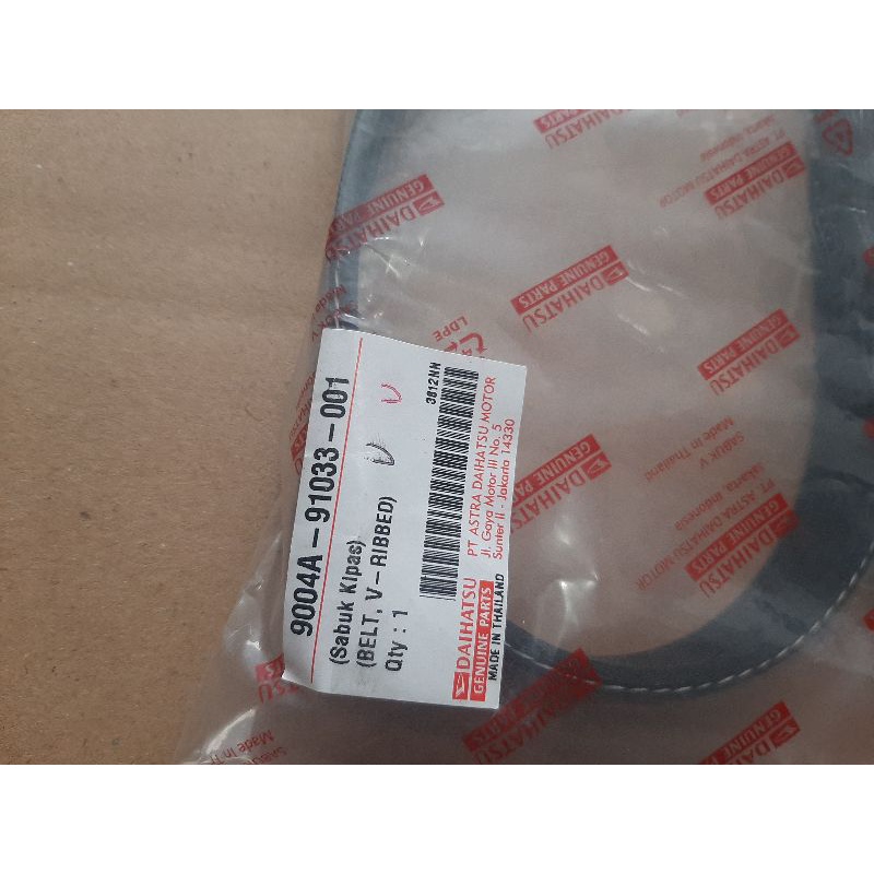 FANBELT AVANZA TIPE S 9004A-91033