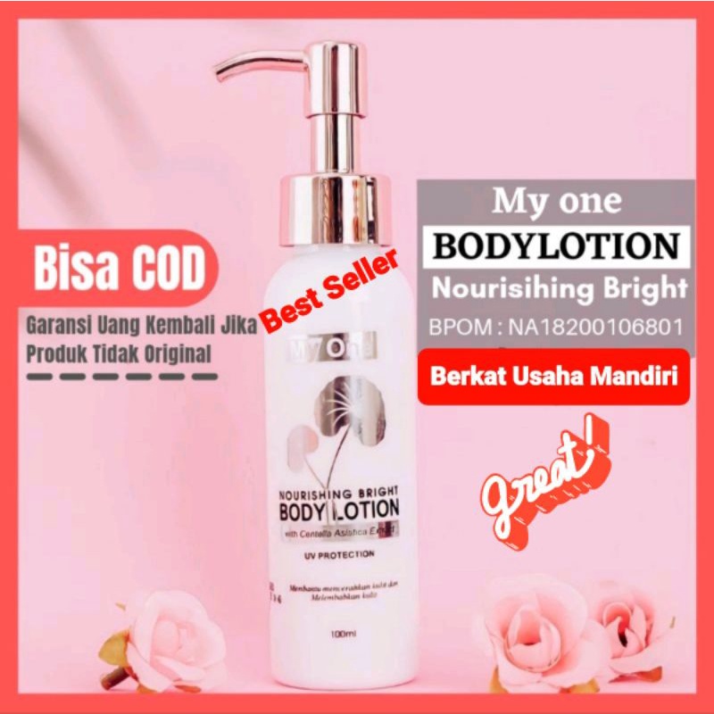 MyOne BodyLotion Parfume Whitening 100ml BPOM &amp; Original  Terlaris (Sekali Pakai kulit langsung cerah,bersih &amp; Wangi)