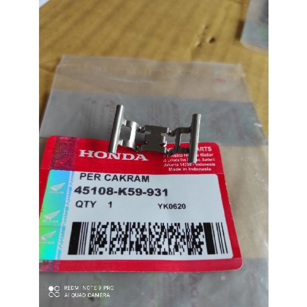 Plat Penahan Cakram depan Vario 150 Per Cakram Vario 150 Seng Cakram Vario 150