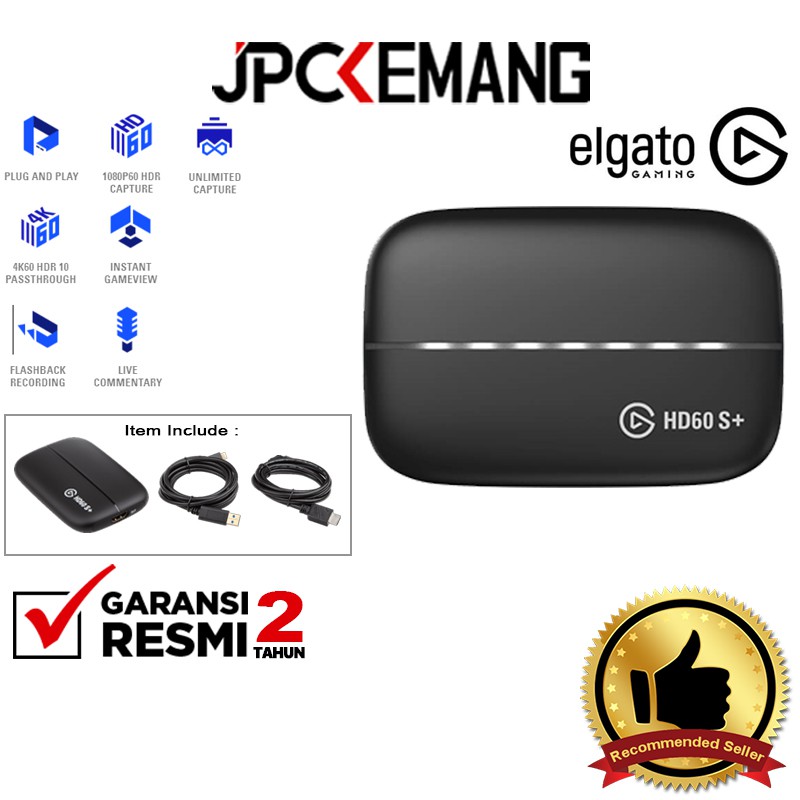 Elgato HD60S Plus Elgato HD60 S+ Elgato HD60S+ Game Capture Record Stream Garansi Resmi