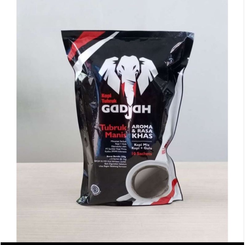 

Kopi Tubruk GADJAH 10 Sachet