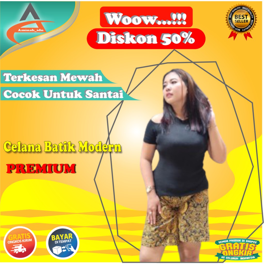 Celana Batik Boim Pria fit to M / Harian Murah Panjang Grosir Hawai Pangsi Betawi Pria Standar