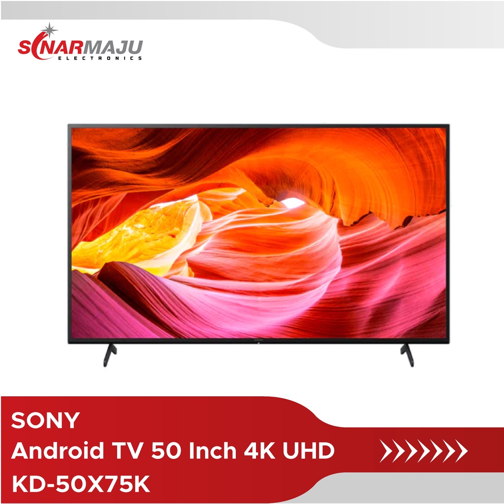 Jual LED TV 50 Inch SONY 4K UHD Android TV KD-50X75K KD50X75K | Shopee ...