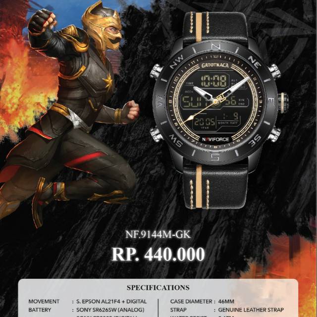 JAM TANGAN PRIA NAVIFORCE NF9144 EDISI TERBARU