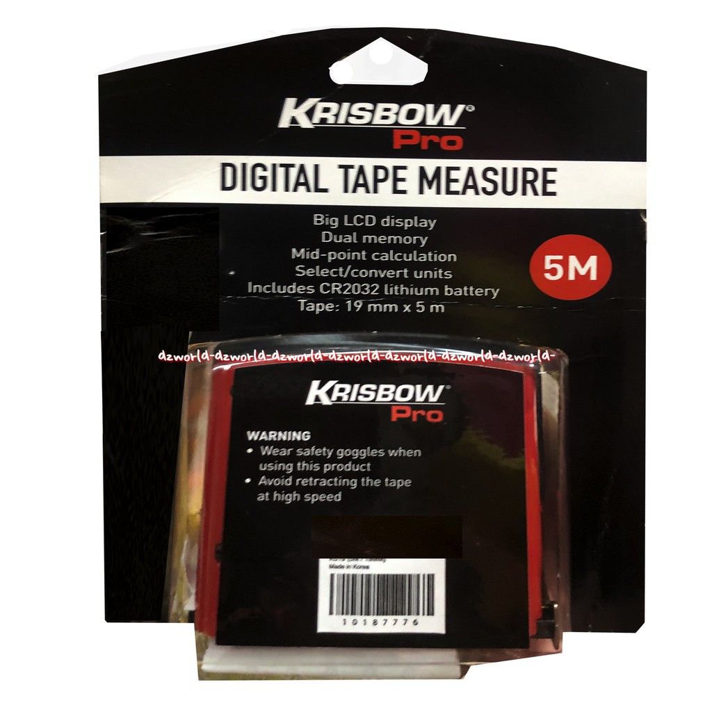 Krisbow Pro Digital Tape Measure 5 Meter Meteran Digital Dapat Mengukur Hingga Panjang 5 Meter