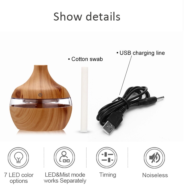 Air Humidifier Diffuser Aromateraphy Pelembab Ruangan KJR-J003