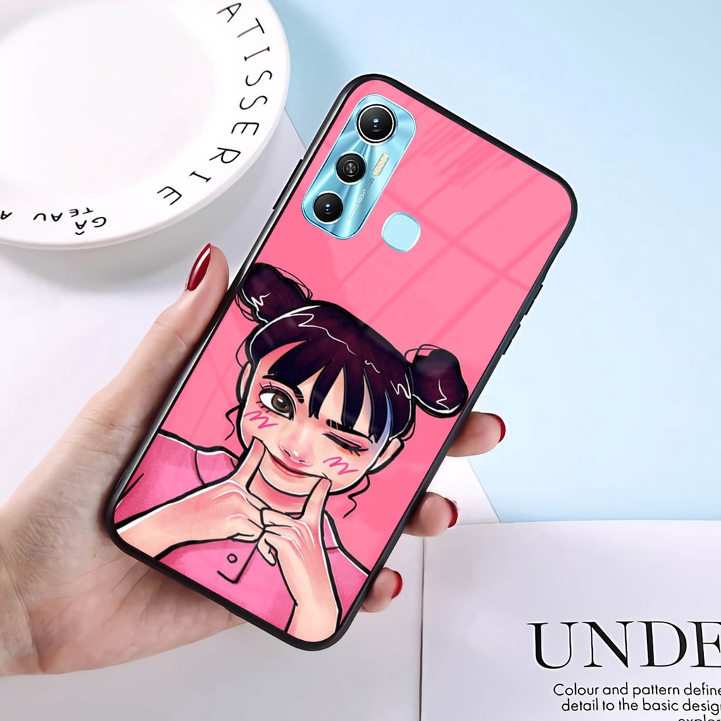 Softcase Glass Infinix HOT 11 - GK21 - Case HP Infinix HOT 11 - Case Infinix - Kesing HP Infinix HOT