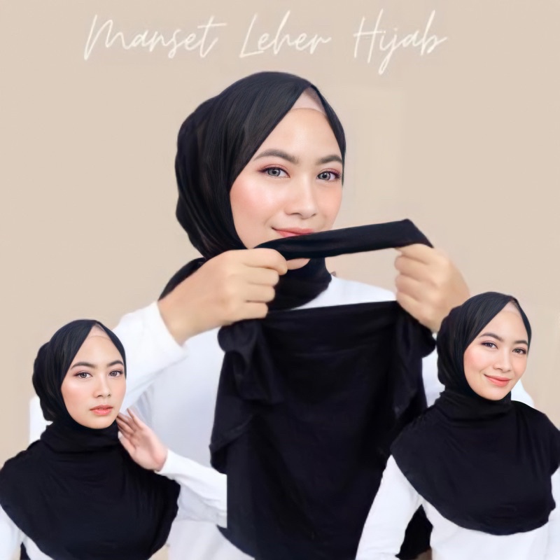 (COD) Mangset Leher 1kg dapat 20pcs | Manset Dalaman | Manset Hijab
