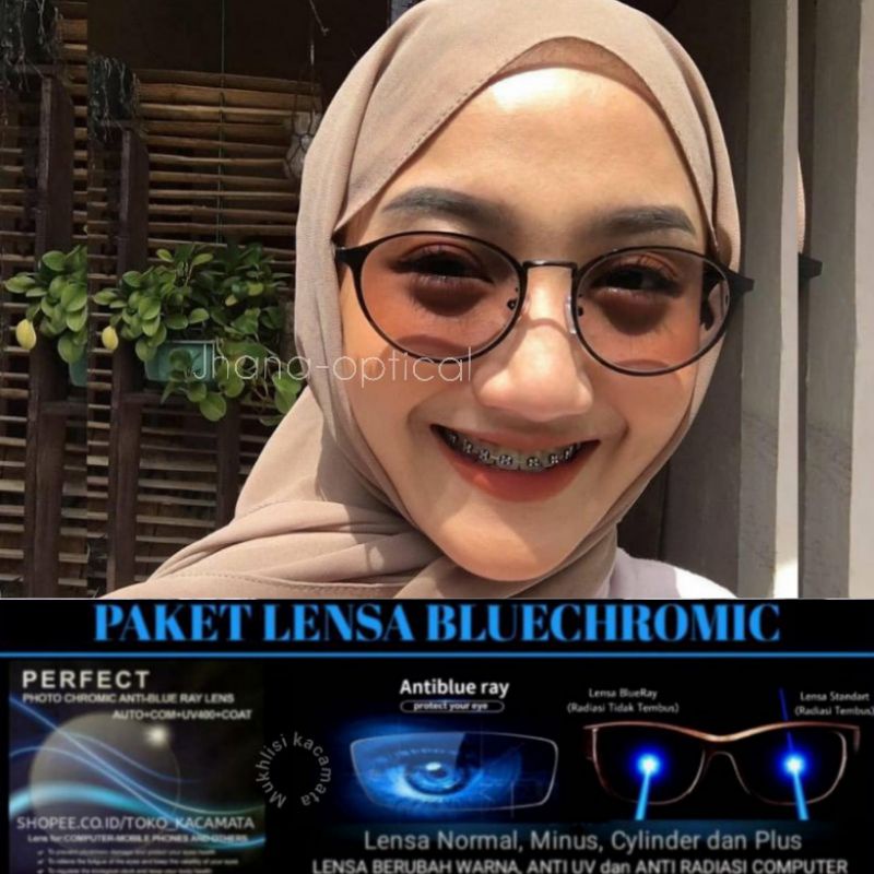 PAKET KACAMATA PHOTOCROMIC KODE 9614 BISA REQ MINUS KACAMATA