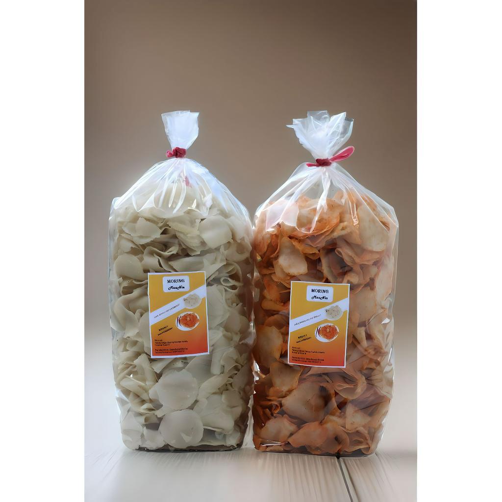 

MORING MANNIA 500 GRAM/MOLRING/KERIPIK PEDAS/KERIPIK GURIH ENAK
