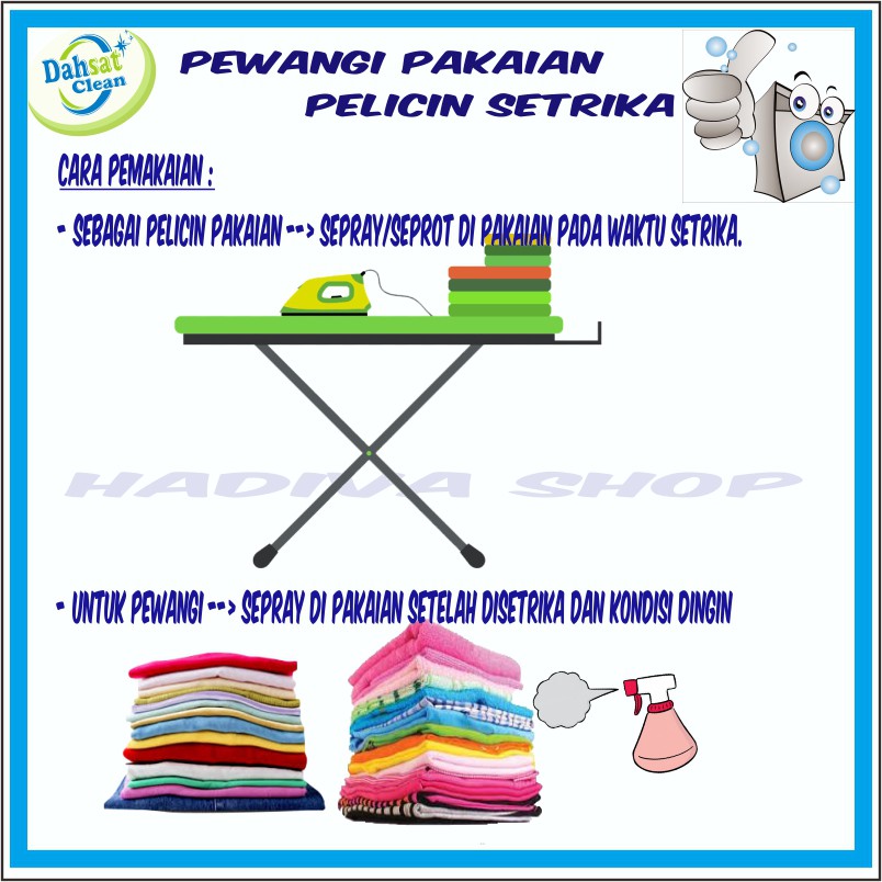 PELICIN SETRIKA SUPER DAHSAT CLEAN PEWANGI PAKAIAN 250 ML BOTOL (COD_BISA)