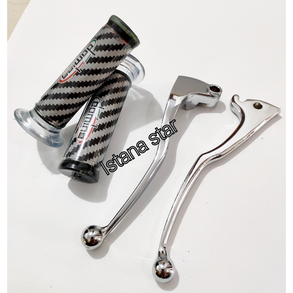 HANDLE REM CHROME CROME YAMAHA VIXION+GRIP CARBON