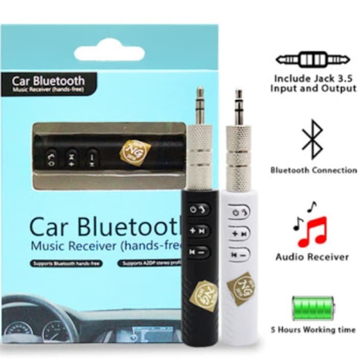 Car Bluetooth Music Reciver Handsfree Jack Audio